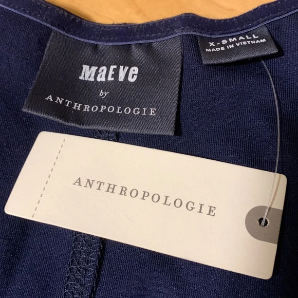 MAEVE by ANTHROPOLOGIE Sevigny Top in Navy - Picture 6 of 9